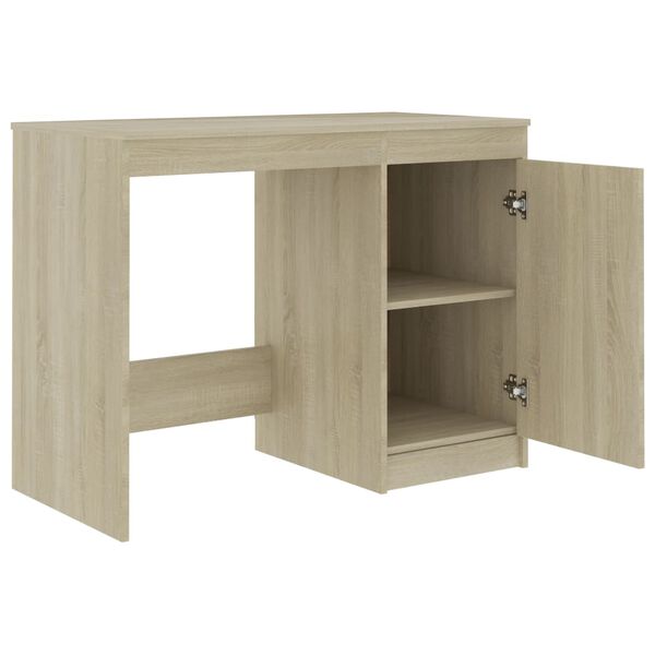 vidaXL Γραφείο Χρώμα Sonoma Δρυς 100 x 50 x 76 εκ. από Επεξ. Ξύλο