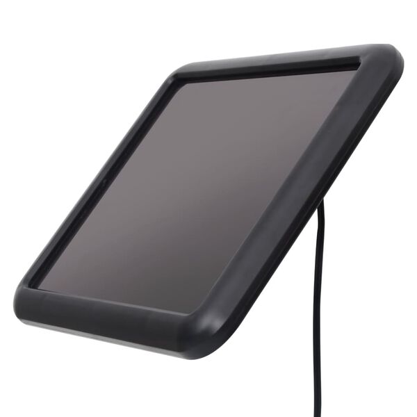 vidaXL Φωτιστικό Κήπου Ηλιακό LED με Σποτάκια Ανιχνευτή Κίνησης Μαύρο
