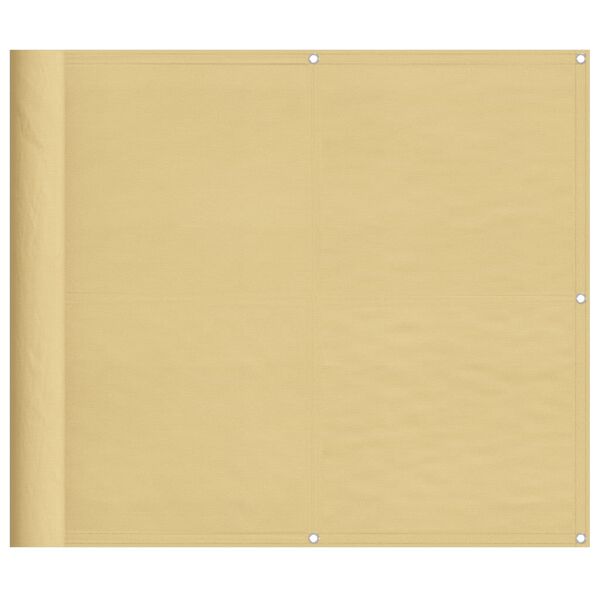 vidaXL Διαχωριστικό Βεράντας Άμμου 90x500εκ 100% Πολ. Ύφασμα Oxford