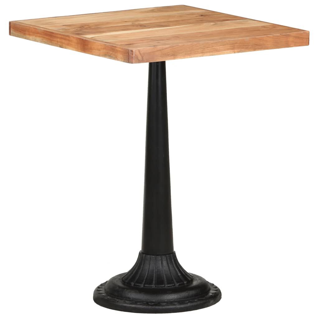 vidaXL Τραπέζι Bistro 60 x 60 x 76 εκ. από Μασίφ Ξύλο Ακακίας