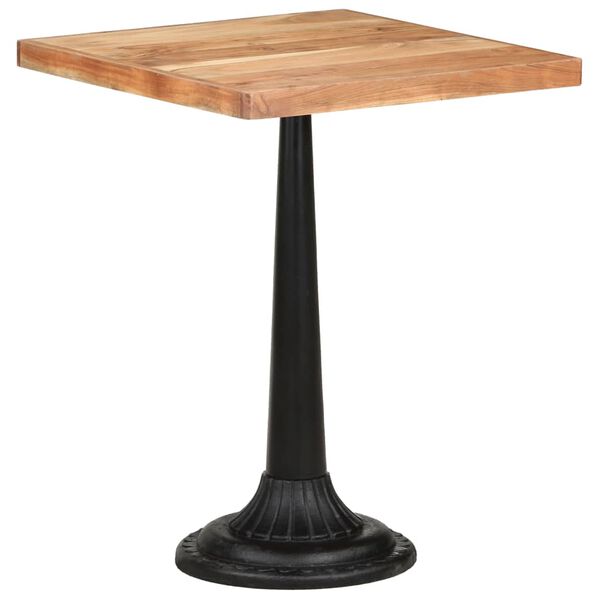 vidaXL Τραπέζι Bistro 60 x 60 x 76 εκ. από Μασίφ Ξύλο Ακακίας