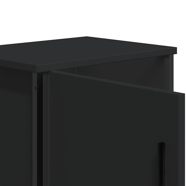 vidaXL Κομοδίνο Μαύρο 40 x 30 x 40 εκ. από Επεξεργασμένο Ξύλο