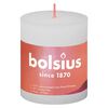 Bolsius Κεριά Κύλινδρος Ρουστίκ Shine 4 τεμ. Θολό Λευκό 80 x 68 χιλ.
