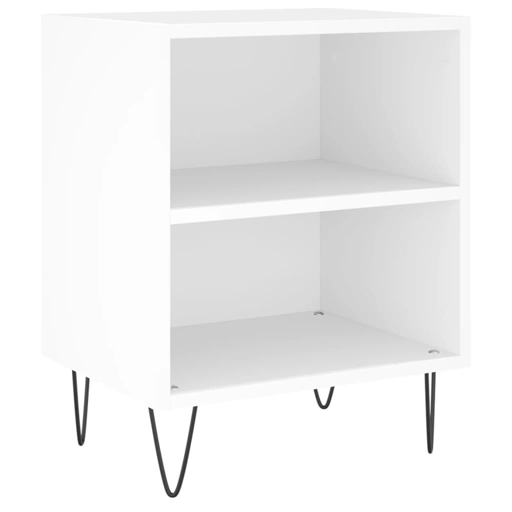 vidaXL Κομοδίνα 2 τεμ. Λευκά 40 x 30 x 50 εκ. από Επεξεργασμένο Ξύλο
