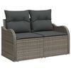 vidaXL Σετ Καναπέ Κήπου 12 pcs Γκρι συνθετικό ρατάν