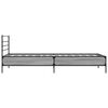 vidaXL Πλαίσιο Κρεβατιού Γκρι Sonoma 75x190 εκ. Επεξ. Ξύλο & Μέταλλο