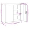 vidaXL Αρχειοθήκη Ανθρακί 90 x 40 x 90 εκ. από Ατσάλι
