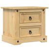 vidaXL Κομοδίνο Corona 53x39x50 εκ. από Μασίφ Ξύλο Πεύκου