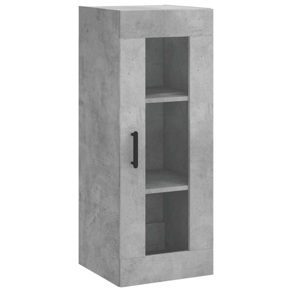 vidaXL Ντουλάπι Γκρι Σκυροδέματος 34,5x34x180 εκ. Επεξεργασμένο Ξύλο
