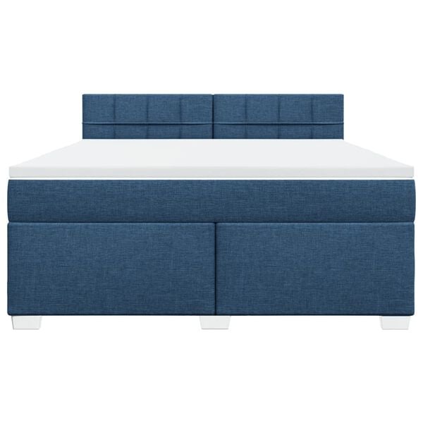 vidaXL &Kappa;&rho;&epsilon;&beta;ά&tau;&iota; Boxspring &mu;&epsilon; &Sigma;&tau;&rho;ώ&mu;&alpha; &Mu;&pi;&lambda;&epsilon; 180x200 &epsilon;&kappa;. &Upsilon;&phi;&alpha;&sigma;&mu;ά&tau;&iota;&nu;&omicron;