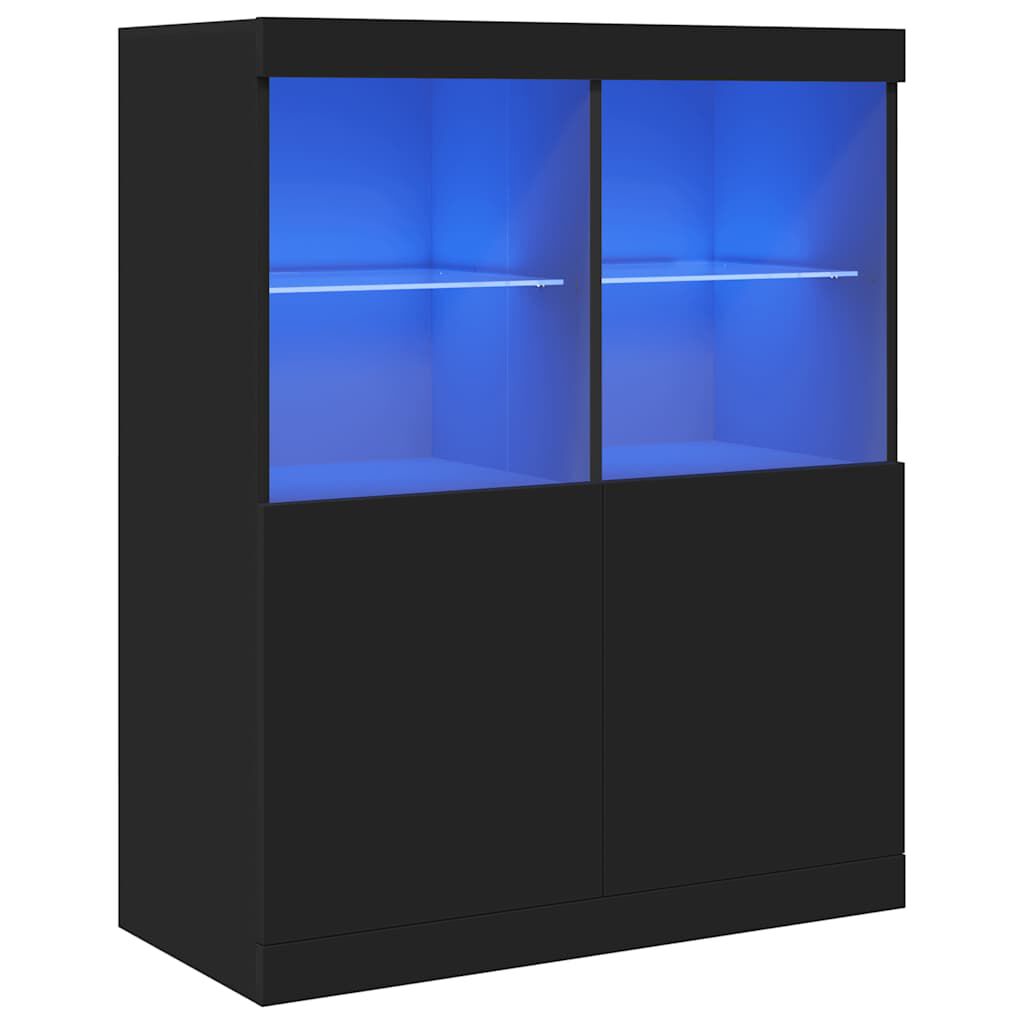 vidaXL Ντουλάπι Μαύρο 81x37x100 εκ. από Επεξεργασμένο Ξύλο