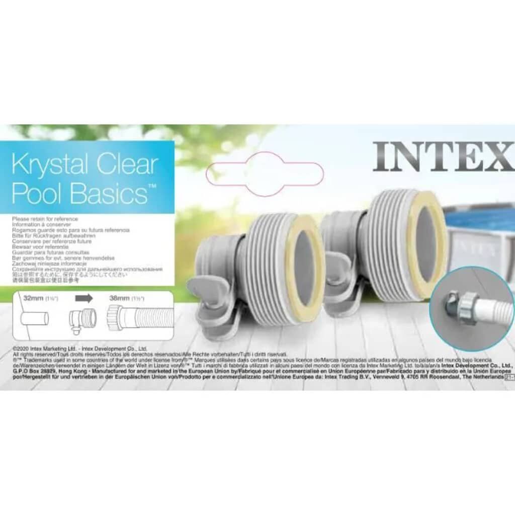 Intex Προσαρμογείς Β 2 τεμ. για Σωλήνες 32 χιλ. έως 38 χιλ.