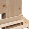 vidaXL Κρεβάτι Βιβλιοθήκη Χωρίς Στρώμα 120x200 εκ Μασίφ Ξύλο Πεύκο