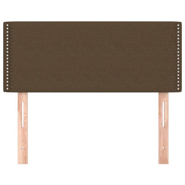 vidaXL Κεφαλάρι Κρεβατιού Σκούρο Καφέ 80 x 5 x 78/88 εκ. Υφασμάτινο