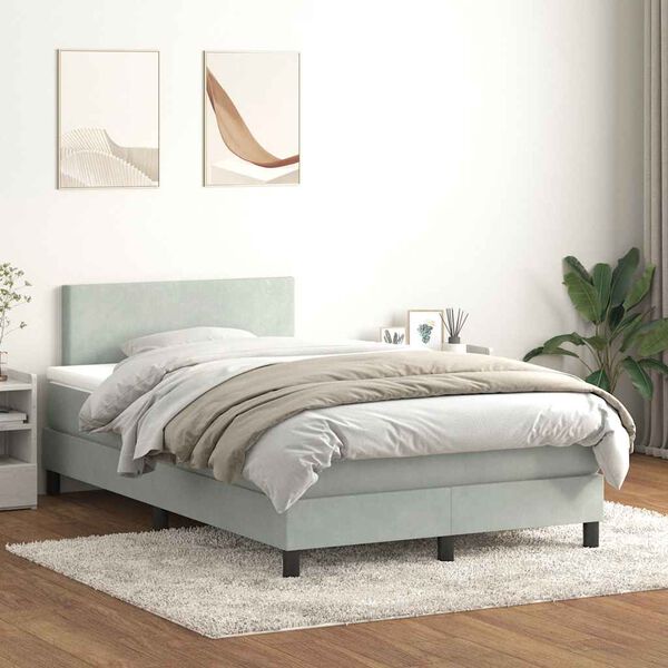 vidaXL &Kappa;&rho;&epsilon;&beta;ά&tau;&iota; Boxspring &mu;&epsilon; &Sigma;&tau;&rho;ώ&mu;&alpha; &Alpha;&nu;&omicron;&iota;&chi;&tau;ό &Gamma;&kappa;&rho;&iota; 120x210 &epsilon;&kappa;. &Beta;&epsilon;&lambda;&omicron;ύ&delta;&iota;&nu;&omicron;