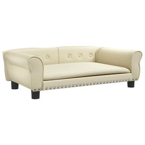 vidaXL &Kappa;&rho;&epsilon;&beta;ά&tau;&iota; &Sigma;&kappa;ύ&lambda;&omicron;&upsilon; &Kappa;&rho;&epsilon;&mu; 95 x 55 x 30 &epsilon;&kappa;. &alpha;&pi;ό &Sigma;&upsilon;&nu;&theta;&epsilon;&tau;&iota;&kappa;ό &Delta;έ&rho;&mu;&alpha;