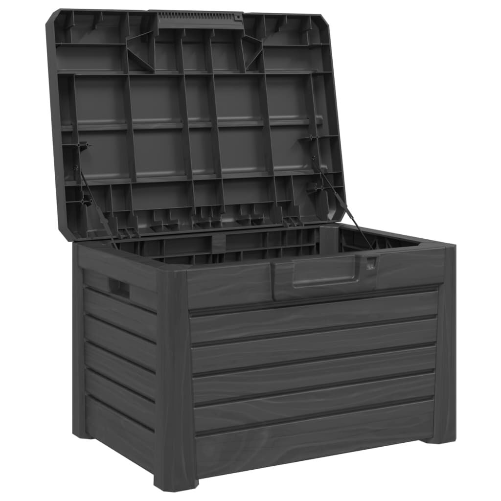 vidaXL Κουτί Μαξιλαριών Εξ Χώρου Ανθρακί 73x50,5x46,5εκ Πολυπροπυλένιο