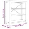 vidaXL Βιβλιοθήκη με 3 Επίπεδα 80x30x80 εκ. Μασίφ Ξύλο Ακακίας