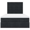 vidaXL Οθωμανικό κρεβάτι με στρώματα Μαύρο 120x200cm Velvet