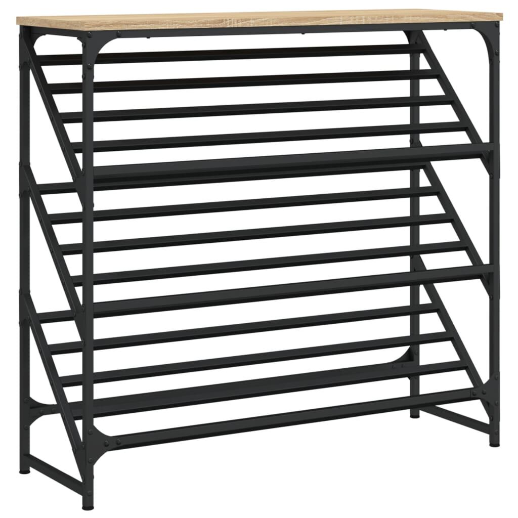 vidaXL Παπουτσοθήκη Sonoma Δρυς 90x30x85 εκ. Επεξεργασμένο Ξύλο