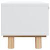 vidaXL Τραπεζάκι Σαλονιού Λευκό 80x40x30 εκ. Επεξ. Ξύλο & Μασίφ Πεύκο