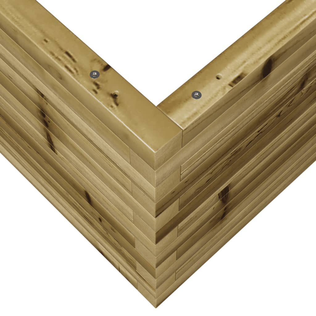 vidaXL Ζαρντινιέρα Κήπου 60x60x45,5 εκ. από Εμποτισμένο Ξύλο Πεύκου