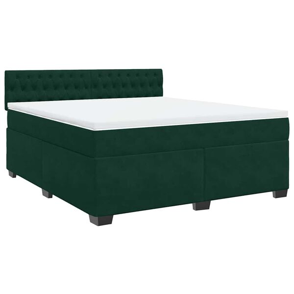 vidaXL &Kappa;&rho;&epsilon;&beta;ά&tau;&iota; Boxspring &mu;&epsilon; &Sigma;&tau;&rho;ώ&mu;&alpha; &Sigma;&kappa;&omicron;ύ&rho;&omicron; &Pi;&rho;ά&sigma;&iota;&nu;&omicron; 180x200&epsilon;&kappa;. &Beta;&epsilon;&lambda;&omicron;ύ&delta;&iota;&nu;&omicron;