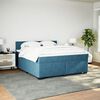 vidaXL &Kappa;&rho;&epsilon;&beta;ά&tau;&iota; Boxspring &mu;&epsilon; &Sigma;&tau;&rho;ώ&mu;&alpha; &Mu;&pi;&lambda;&epsilon; 200x200 &epsilon;&kappa;. &Beta;&epsilon;&lambda;&omicron;ύ&delta;&iota;&nu;&omicron;