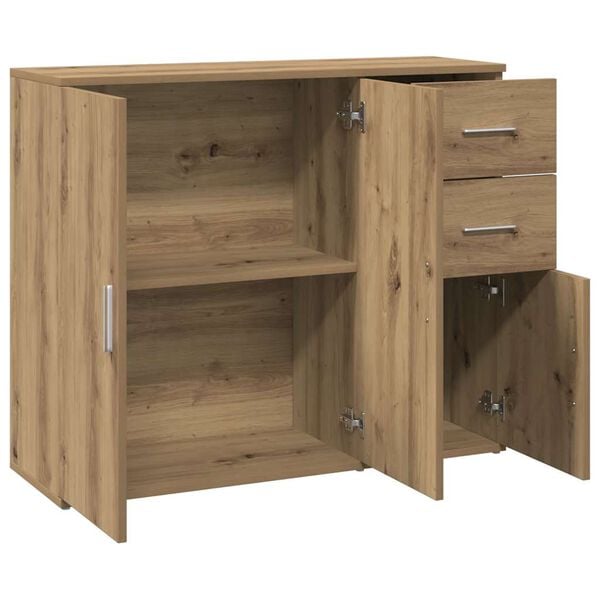 vidaXL Μπουφές από Τεχνητό Δρυς 91x29,5x75 εκ. από Τεχνητό Ξύλο