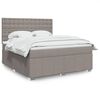 vidaXL &Kappa;&rho;&epsilon;&beta;ά&tau;&iota; Boxspring &mu;&epsilon; &Sigma;&tau;&rho;ώ&mu;&alpha; Taupe 180x200 &epsilon;&kappa;. &Upsilon;&phi;&alpha;&sigma;&mu;ά&tau;&iota;&nu;&omicron;