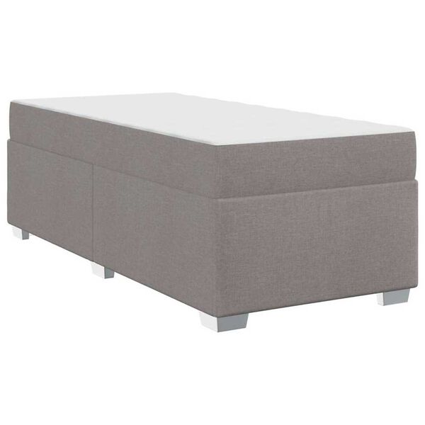 vidaXL Σκελετός Κρεβατιού Άλλο Taupe 90 x 200 cm ύφασμα