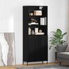 vidaXL Highboard &Mu;&alpha;ύ&rho;&eta; &delta;&rho;&upsilon;&sigmaf; 69,5 x 34 x 180 &epsilon;&kappa;. &Epsilon;&pi;&epsilon;&xi;&epsilon;&rho;&gamma;&alpha;&sigma;&mu;έ&nu;&omicron; &xi;ύ&lambda;&omicron;