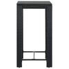 vidaXL Τραπέζι Μπαρ Κήπου Μαύρο 60,5x60,5x110,5 εκ. Συνθετικό Ρατάν