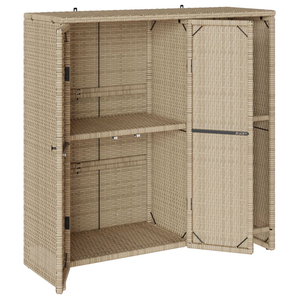 vidaXL Ντουλάπα Αποθήκευσης Μπεζ 100x36x102 εκ Ρατάν