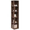 vidaXL Γωνιακό Έπιπλο Καφέ δρυς 33x33x164,5 εκ. από Επεξεργ. Ξύλο