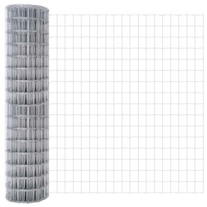 vidaXL Φράχτης Εuro Ασημί 1.2 x 25 m Χάλυβας με θερμή επιμετάλλωση