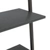vidaXL Ραφιέρα Κεκλιμένη 3 Επιπέδων Μαύρη 64x34x116 εκ.