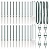 vidaXL Στύλος Περιφράξεων Άλλο 26 pcs Ασημί 3.2 x 3.2 x 120 εκ Ατσάλι