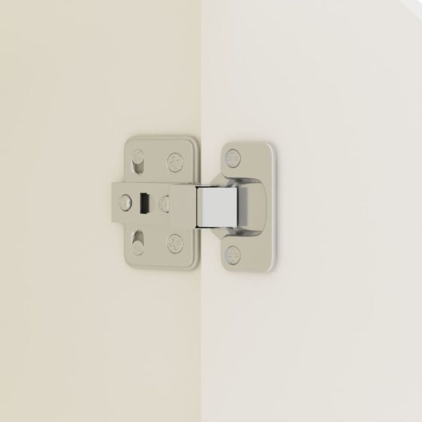 vidaXL Μπουφές Γυαλιστερό Λευκό 60x30x72 εκ. από Επεξεργασμένο Ξύλο