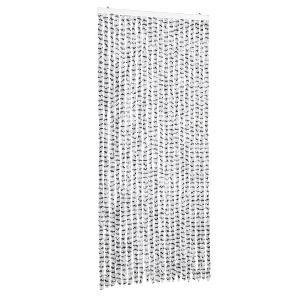 vidaXL Σήτα Εντόμων Ανοιχτό Γκρι / Σκούρο Γκρι 90 x 200 εκ. από Σενίλ