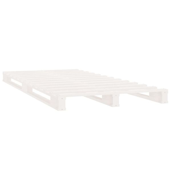 820387 vidaXL Καναπές από Παλέτες Άσπρο 100 x 200εκ. Μασίφ Ξύλο Πεύκου