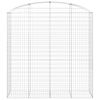 vidaXL Συρματοκιβώτιο Τοξωτό 200x50x200/220εκ. από Γαλβανισμένο Χάλυβα