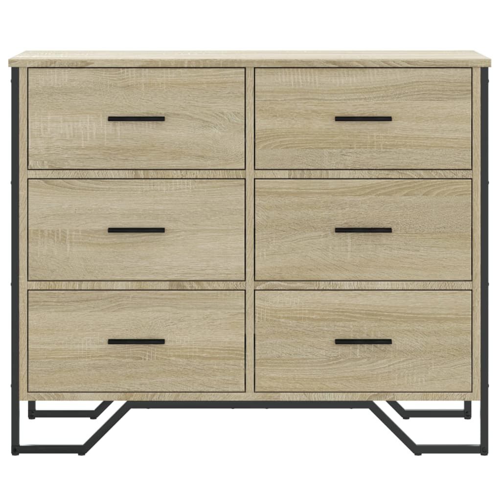 vidaXL Συρταριέρα Sonoma Δρυς 91x35,5x74,5 εκ. από Επεξεργ. Ξύλο