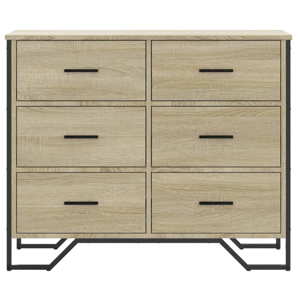 vidaXL Συρταριέρα Sonoma Δρυς 91x35,5x74,5 εκ. από Επεξεργ. Ξύλο