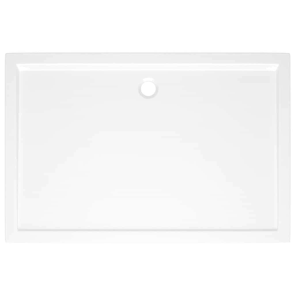 vidaXL Βάση Ντουζιέρας Ορθογώνια Λευκή 80 x 120 εκ. από ABS