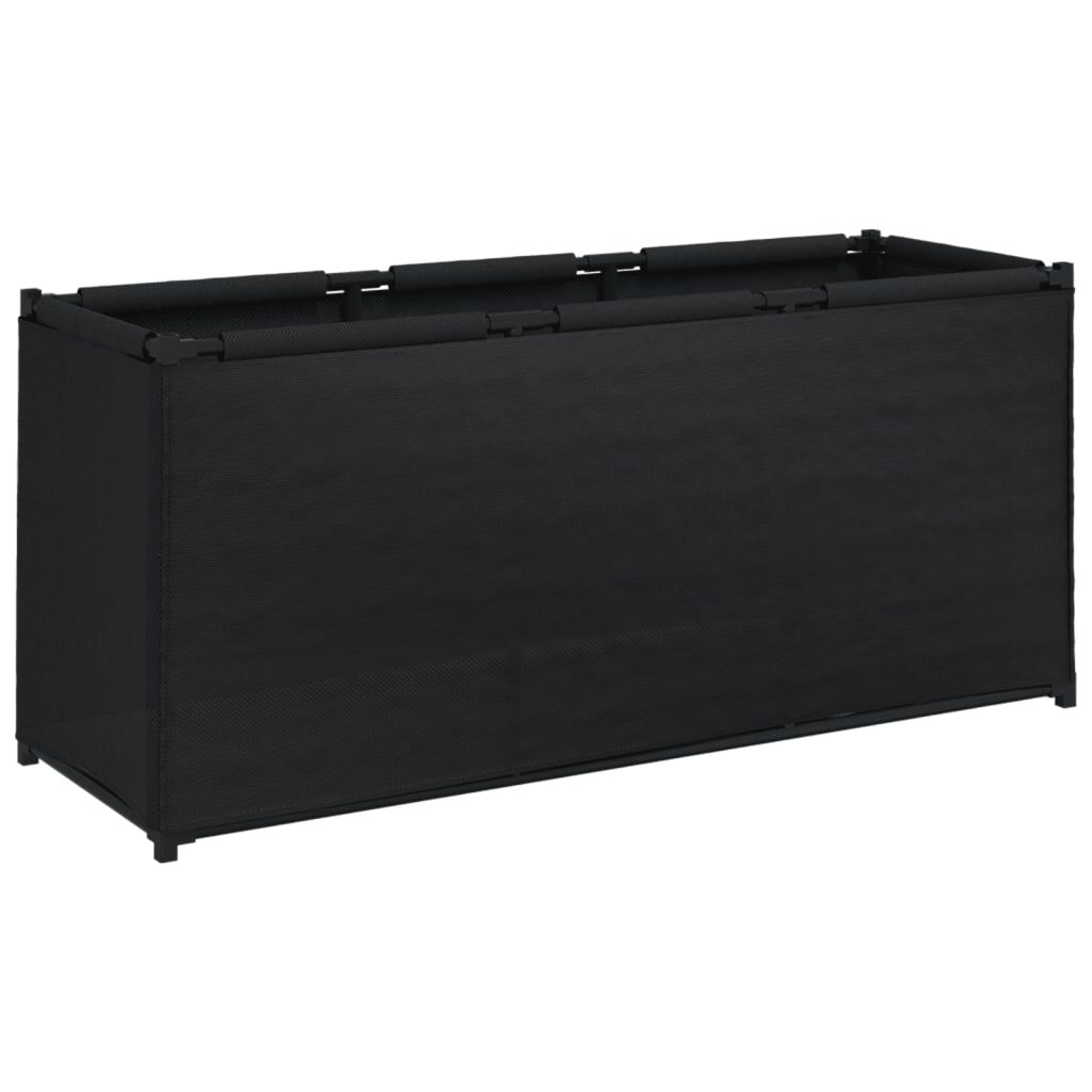 vidaXL Κουτί Αποθήκευσης Μαύρο 105 x 34,5 x 45 εκ. Υφασμάτινο