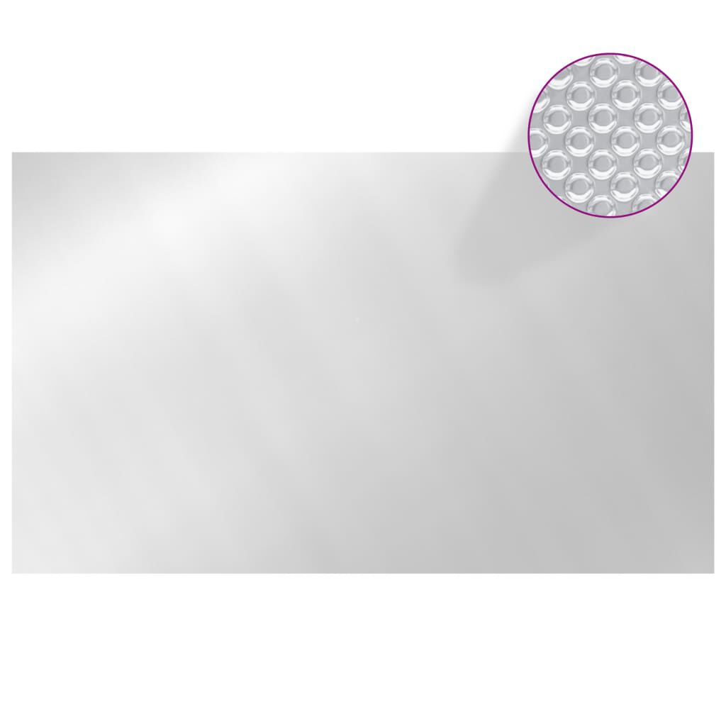 vidaXL Κάλυμμα Πισίνας Ορθογώνιο Ασημί 500x300 εκ. από Πολυαιθυλένιο