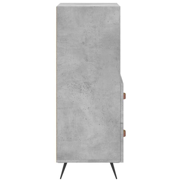 vidaXL Ντουλάπι Γκρι Σκυροδέματος 34,5x34x90 εκ. Επεξεργασμένο Ξύλο