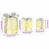vidaXL Διακόσμηση Κουτιού Δώρου 3 pcs Θερμό λευκό 20 x 20 x 20 εκ. PET