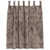 vidaXL Κουρτίνα με κουρτίνες 2 pcs Καπουτσίνο 140 x 140 cm Βελούδο